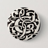  Monogram C Art Nouveau Letter Ronde Button 5,7 Cm (Voorkant)
