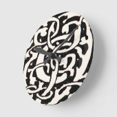  Monogram C Art Nouveau Letter Ronde Klok (Hoek)