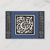 Monogram C Art Nouveau Letter Visitekaartje (Achterkant)