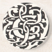  Monogram C Art Nouveau Letter Zandsteen Onderzetter (Voorkant)