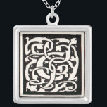 Monogram C Art Nouveau Letter Zilver Vergulden Ketting<br><div class="desc">Art nouveau Letters - Monogrammen van de Beweging Kunst & Kunsten Deze letter C is een robuust monogram C omringd door een handgetekend wijnpatroon,  voor het eerst gepubliceerd in 1901 in de kunst en de ambachtelijke beweging in de stijl van art nouveau patroon.</div>