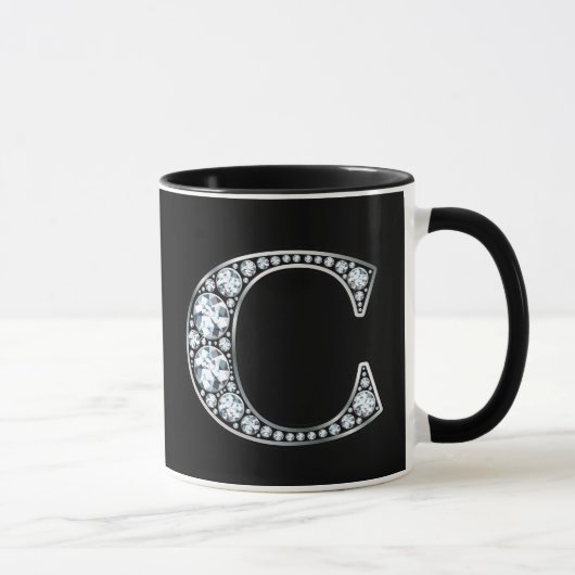 Monogram C Faux Diamond Mok (Rechts)