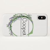 Monogram C lavendel Eucalyptus Case-Mate iPhone Case (Achterkant (horizontaal))
