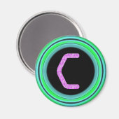 Monogram "C" Magneet (Voorkant / Achterkant)