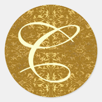 monogram C Ronde Sticker
