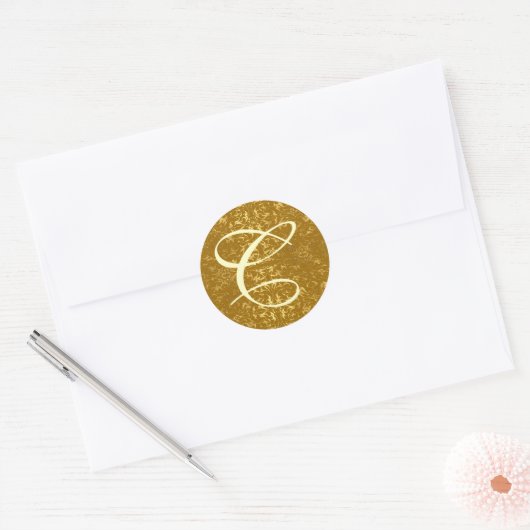monogram C Ronde Sticker (Envelop)