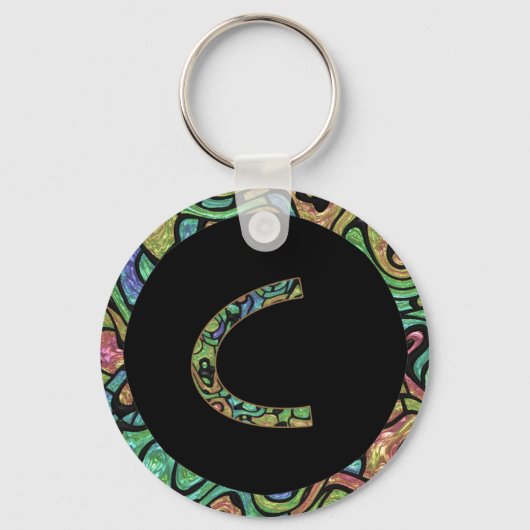 Monogram C Sleutelhanger (Voorkant)