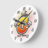 Monogram C Sock Monkey klok (Hoek)