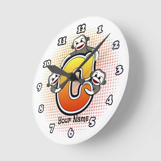 Monogram C Sock Monkey klok (Hoek)