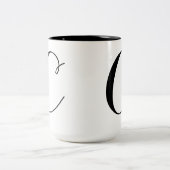 Monogram-C Tweekleurige Koffiemok (Center)