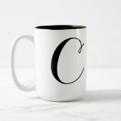 Monogram-C Tweekleurige Koffiemok (Links)