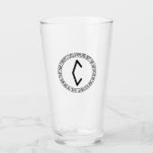 Monogram C - Viking stijl - pint glas (Voorkant)