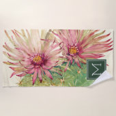 Monogram | Cactus Pink Blossom Strandlaken (Voorkant)