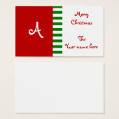 Monogram CadeauLabels Visitekaartjes (Voorkant /achterkant)