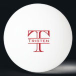 Monogram Cadeaus Pingpongbal<br><div class="desc">Dit ontwerp werd gecreeerd door digitale kunst. Het kan worden gepersonaliseerd door de pas verdere optie te kiezen. Neem contact met me op colorflowcreations@gmail.com als je dit ontwerp op een ander product wilt gebruiken. Koop mijn oorspronkelijke abstracte acrylschilderij te koop op www.etsy.com/shop/colorflowart. Zie meer van mijn creaties of volg me...</div>