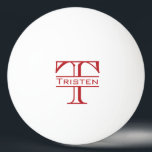Monogram Cadeaus Pingpongbal<br><div class="desc">Dit ontwerp werd gecreeerd door digitale kunst. Het kan worden gepersonaliseerd door de pas verdere optie te kiezen. Neem contact met me op colorflowcreations@gmail.com als je dit ontwerp op een ander product wilt gebruiken. Koop mijn oorspronkelijke abstracte acrylschilderij te koop op www.etsy.com/shop/colorflowart. Zie meer van mijn creaties of volg me...</div>