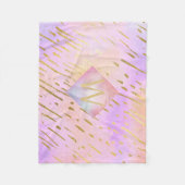 Monogram-cadeaus voor meisjes die van roze goud ho fleece deken (Voorkant)