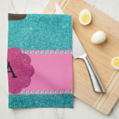 Monogram caketschildpad theedoek (Quarter Fold)