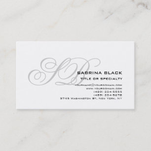 Monogram Calligrafie Consultant Visitekaartje