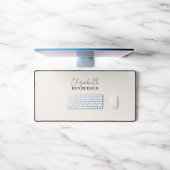 Monogram Calligrafie Elegant Beige Bureaumat