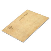 Monogram Calligrafie Naam Classic Sjabloon Notitieblok (Schuin)