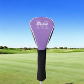 Monogram Calligrafie Paars Golfheadcover
