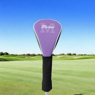 Monogram Calligrafie Paars Golfheadcover