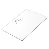 Monogram Calligrafie Uniek Plain Modern Notitieblok (Schuin)