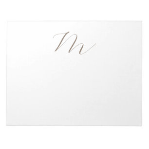 Monogram Calligrafie Uniek Plain Modern Notitieblok