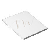Monogram Calligrafie Uniek Plain Modern Notitieblok (Schuin)