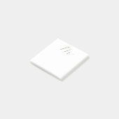 Monogram Calligrafie Uniek Plain Modern Post-it® Notes (Schuin)