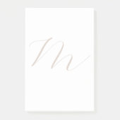Monogram Calligrafie Uniek Plain Modern Post-it® Notes (Voorkant)