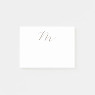 Monogram Calligrafie Uniek Plain Modern Post-it® Notes