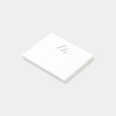 Monogram Calligrafie Uniek Plain Modern Post-it® Notes (Schuin)