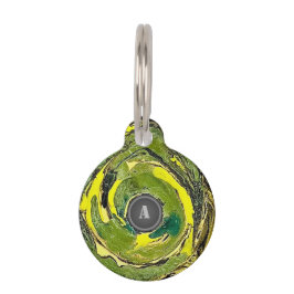 Monogram Camouflage Pet Tag Huisdierpenning