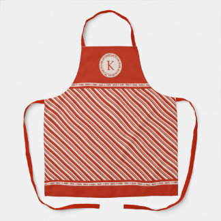 Monogram Candy Cane Stripe Schort