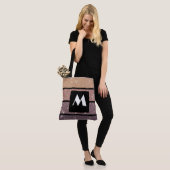 Monogram Canvas tas - Gestreepte gepersonaliseerde (Op model)