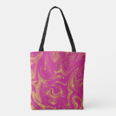 Monogram Canvas tas Goud Glitter Violet Achtergron (Achterkant)