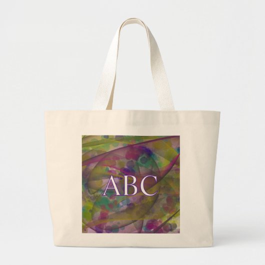 Monogram Canvas tas met kleurrijk ontwerp (Voorkant)