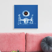 Monogram Canvas van de Boom van de Boom (Insitu (Woonkamer))