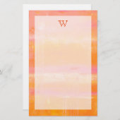 Monogram | Caraïbisch luchtruim Briefpapier (Voorkant / Achterkant)