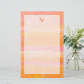 Monogram | Caraïbisch luchtruim Briefpapier (Staand voorkant)