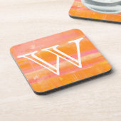 Monogram | Caraïbisch luchtruim Drankjes Onderzetter (Linkerzijde)