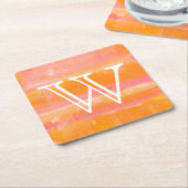 Monogram | Caraïbisch luchtruim Kartonnen Onderzetters (Schuin)