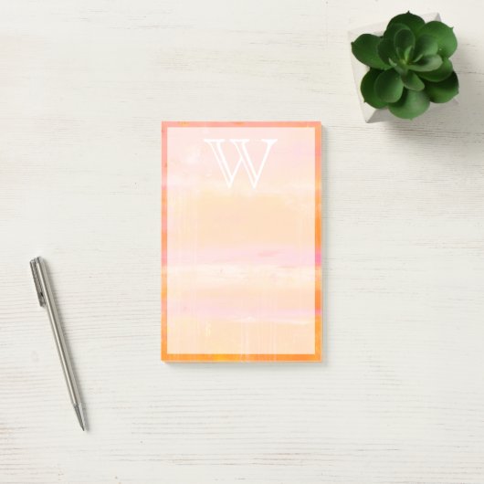 Monogram | Caraïbisch luchtruim Post-it® Notes (Kantoor)