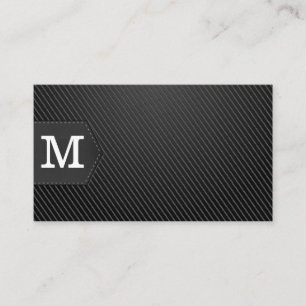 Monogram   Carbon Fiber Zwart Visitekaartje