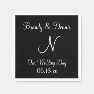 Monogram Carnelian Cute Colored Napkins Servet