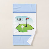 Monogram Cartoon Golf Bathroom Handdoek (Handdoek)