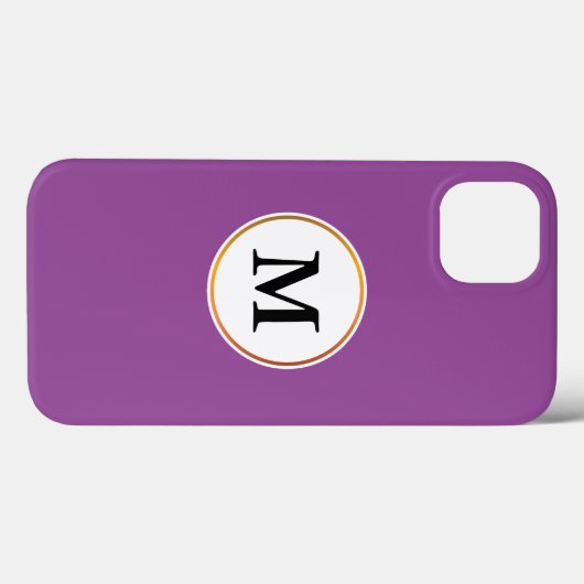 monogram Case-Mate iPhone case (Achterkant (horizontaal))