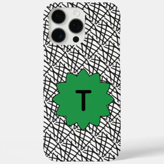 Monogram Case-Mate iPhone Case (Achterkant)